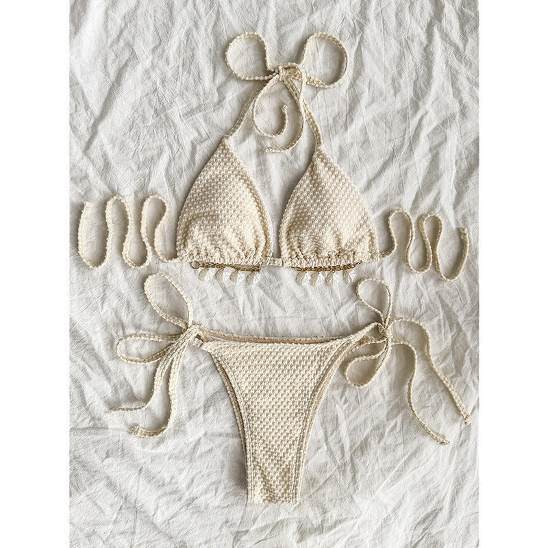 Halter Lace-up Bikini Summer Beach Bikini Women&