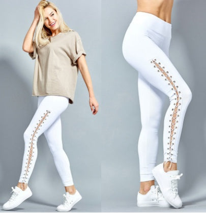 Stretchy Plus Size Ripped Leggings