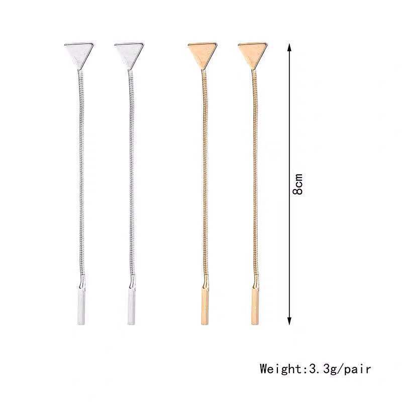 Long, small., tassel, triangular Earrings