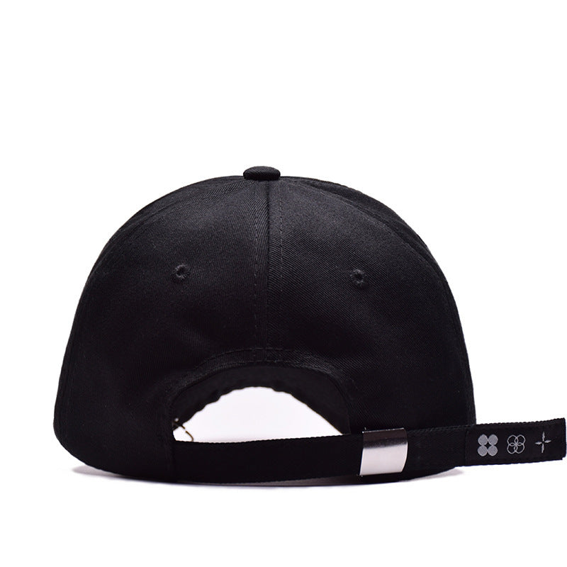 Baseball cap with rings jimin hat suga cap LIVE THE WINGS TOUR cap Iron Ring rings. Color black and size adjustable.