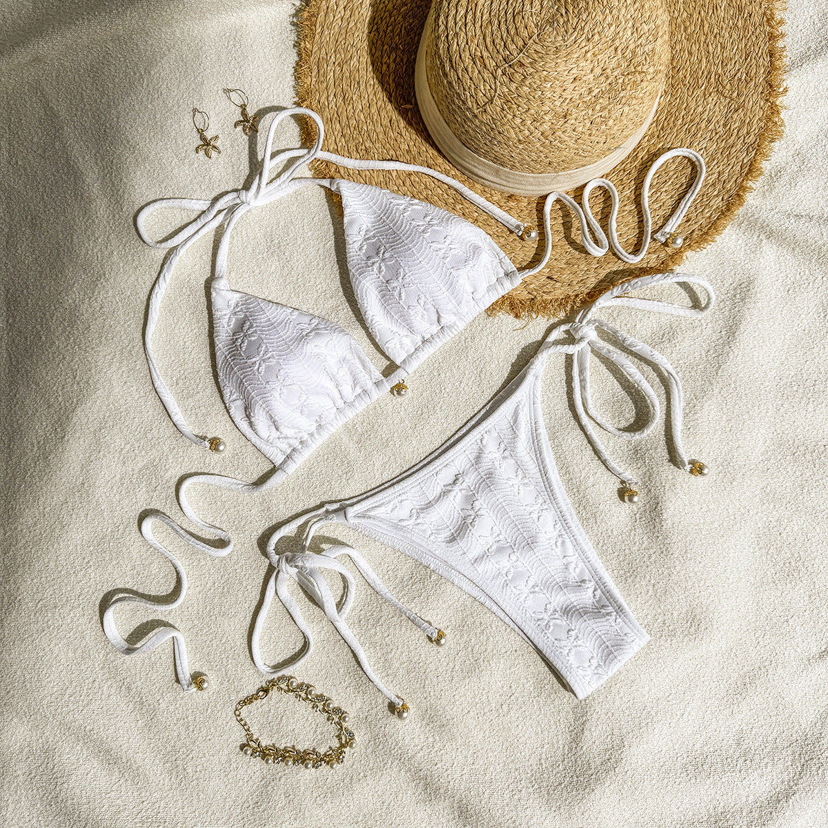 Halter Lace-up Bikini Summer Beach Bikini Women&