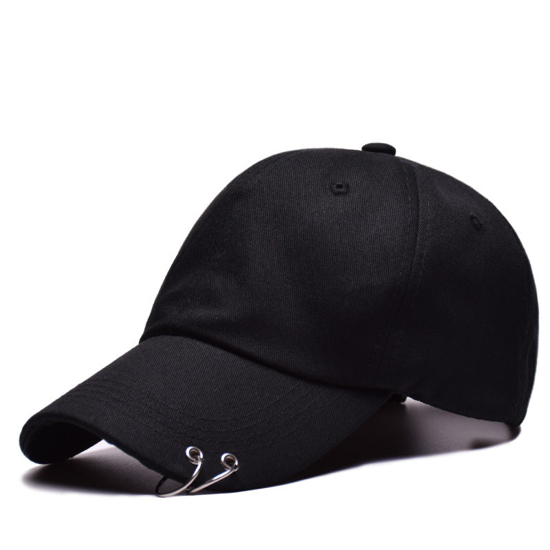 Baseball cap with rings jimin hat suga cap LIVE THE WINGS TOUR cap Iron Ring rings. Color black and size adjustable.