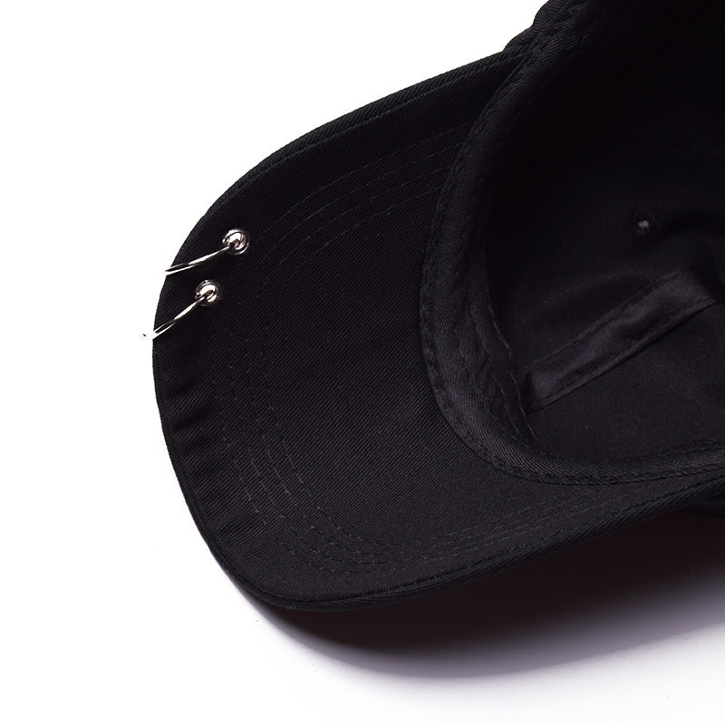 Baseball cap with rings jimin hat suga cap LIVE THE WINGS TOUR cap Iron Ring rings. Color black and size adjustable.