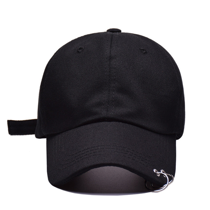 Baseball cap with rings jimin hat suga cap LIVE THE WINGS TOUR cap Iron Ring rings. Color black and size adjustable.