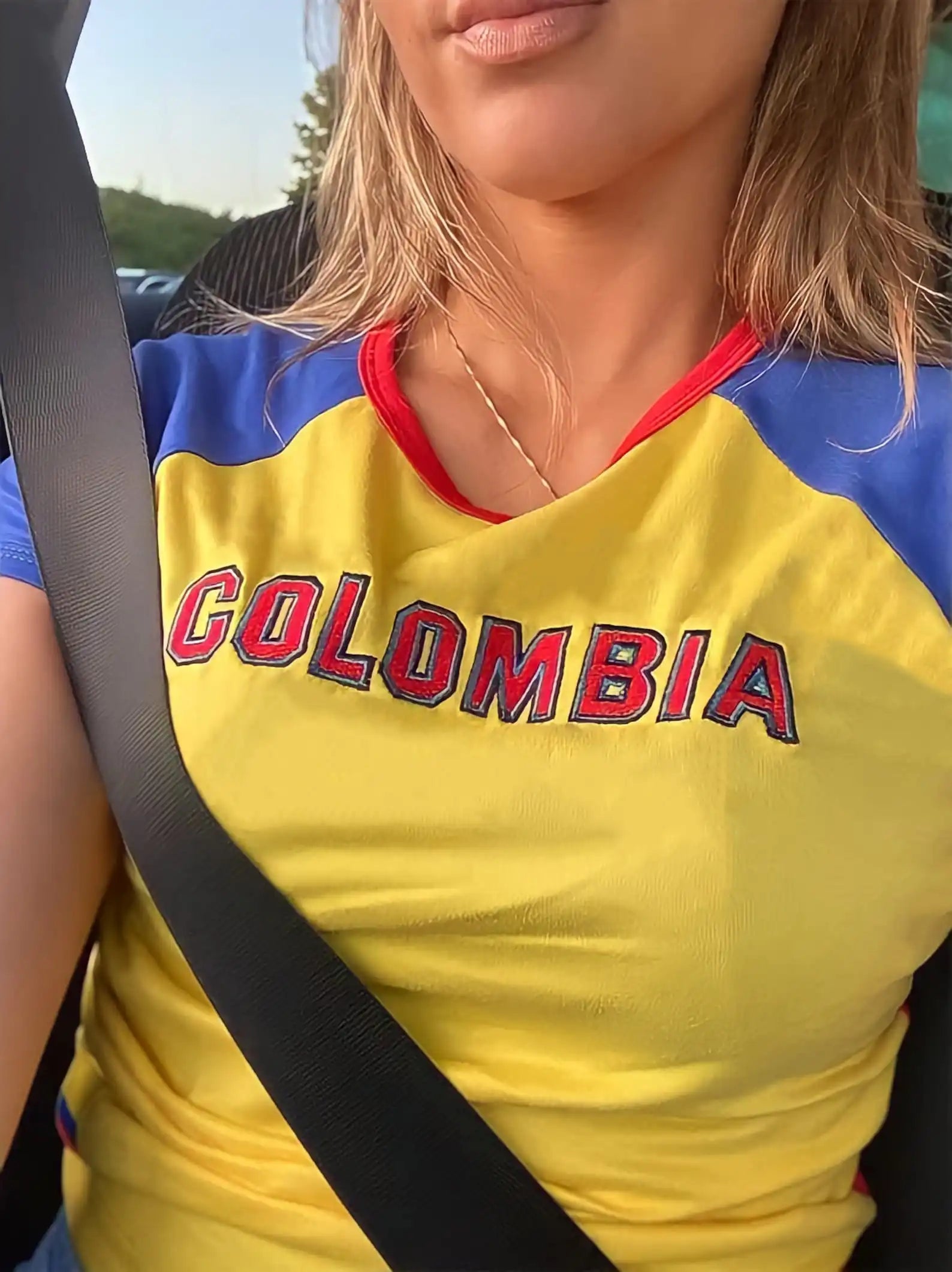 Colombia Art Printed Cropped Tops Women Girls T Shirts