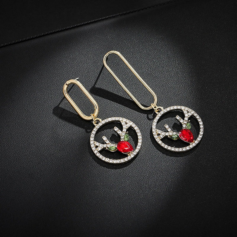 Elk Earrings Christmas Women&