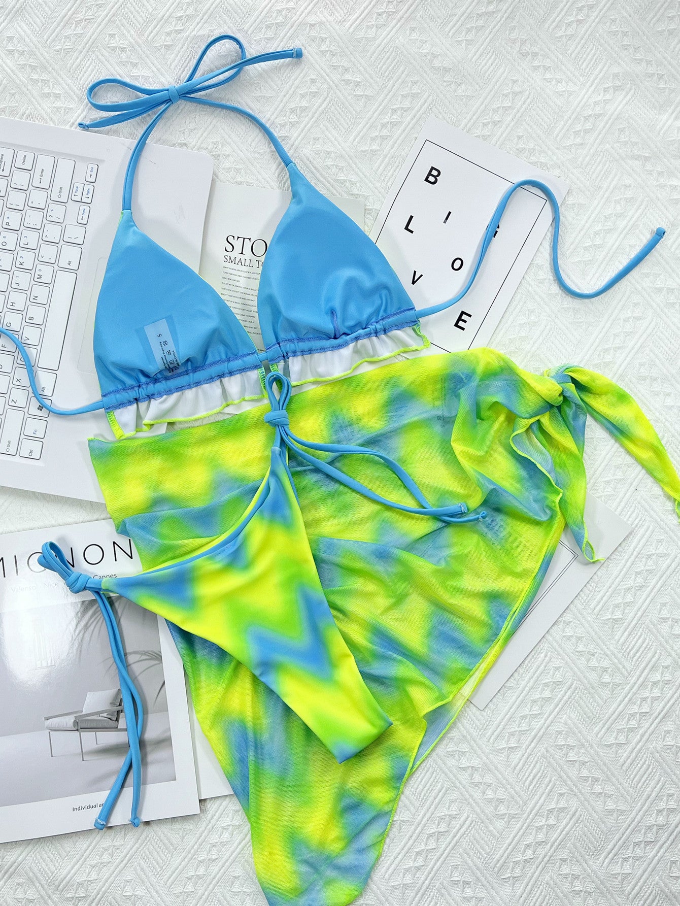 Bikini--Tie Dyed Outer Single Swimsuit