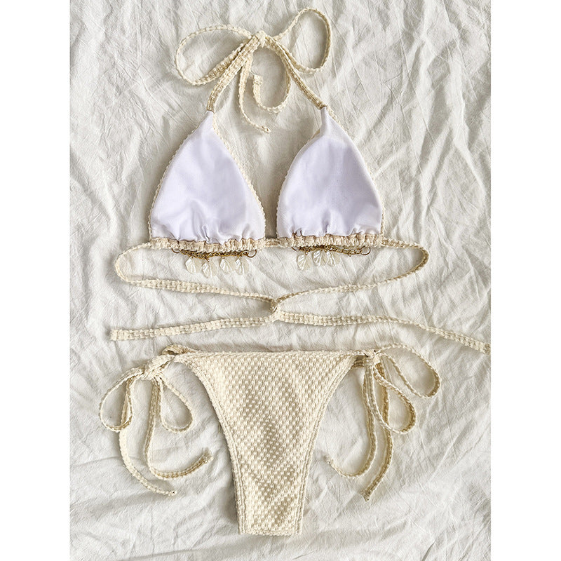 Halter Lace-up Bikini Summer Beach Bikini Women&