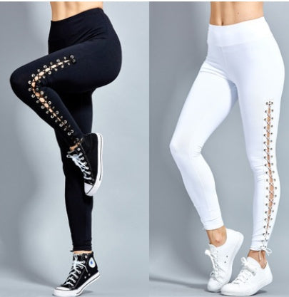 Stretchy Plus Size Ripped Leggings